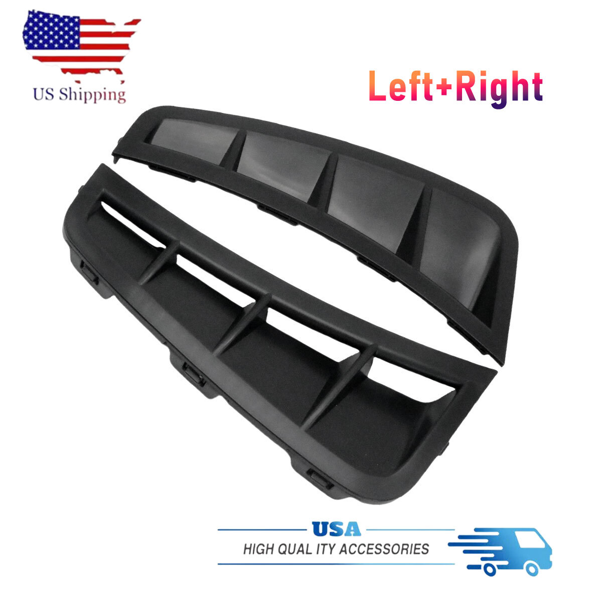 Pair Bumper Grille Driver & Passenger Side Fits Hyundai Sonata 2020 2021 2023