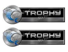 TROPHY Bayliner Name Plate Vinyl Decal Boat Stickers 2 PC Set, 10