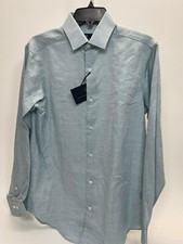 Hart Schaffner Marx Mens Classic Fit Long Sleeve Dress Shirt in Teal Size XL