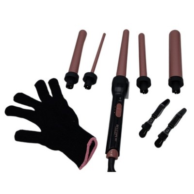5 in 1 Lockenstab Keramik Lockenstab Set mit Verschiedenen Aufsätzen für Große u