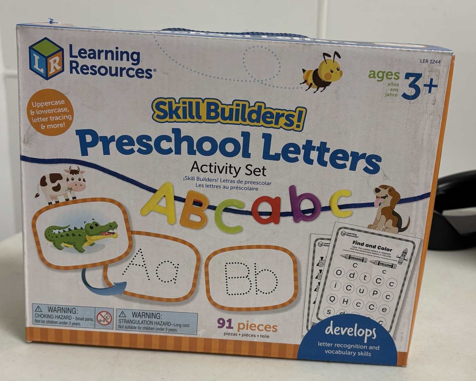 Learning Resources Skill Builders Preschool Letters Activity Set Ages 3 ...