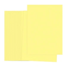 Light Yellow Color Copy Paper, 50 Sheets 8.3x5.9" A5 70gsm