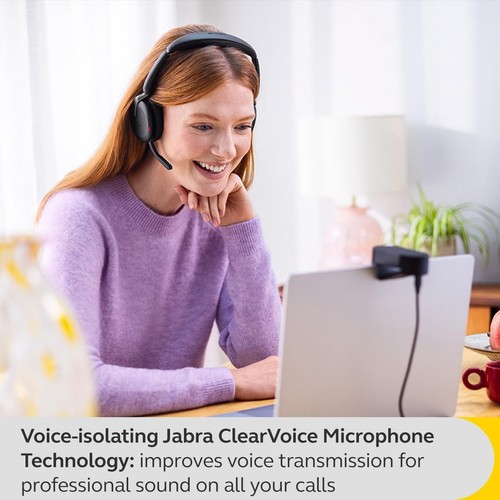 Jabra Evolve2 65 Flex - Wireless Stereo Headset with Bluetooth, Noise-cancelling - Afbeelding 9 van 10