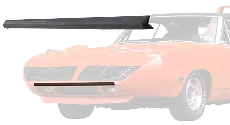 Plymouth Superbird 1970; tira de impacto de goma nariz de drón; para cono de nariz frontal Foto 3 de 3