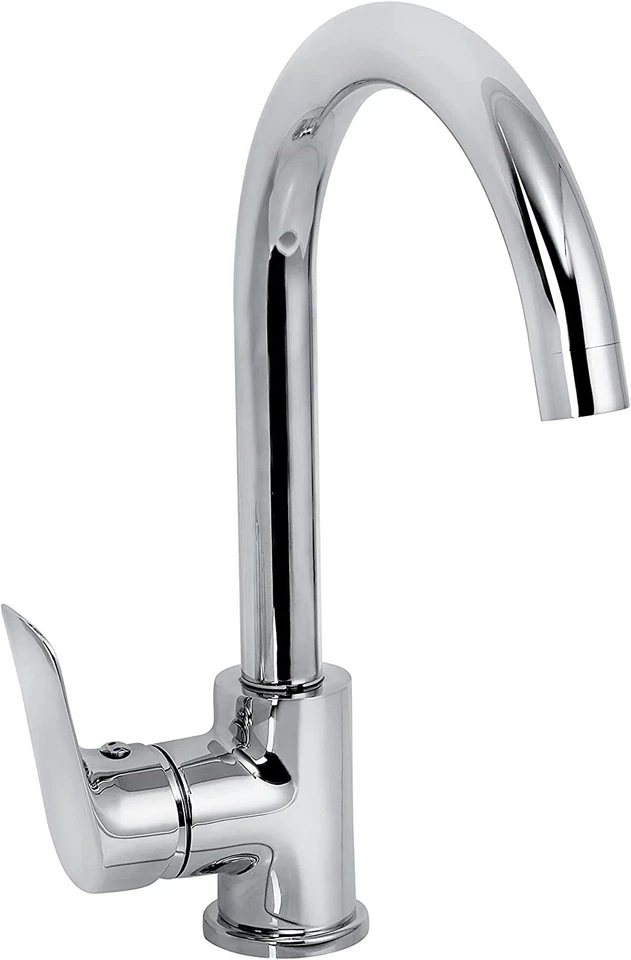 Bristan Cascade Cadence Kitchen Tap Chrome Single Lever + Fixings + Flexi Pipes - Image 2 of 4