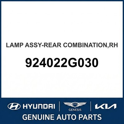 2006-2008 Kia Optima Lampenbaugruppe hinten Kombination OEM neu 924022G030