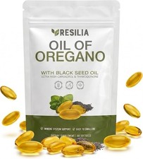 Resilia Oil of Oregano 6000mg with Black Seed Oil Softgels – 60 Capsules