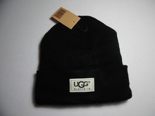 Black UGG Beanie Hat With Fuzzy Lining