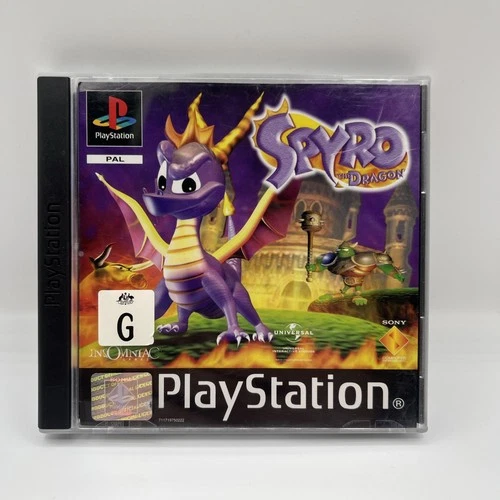 Spyro the Dragon - PlayStation 1 (PS1) - Black Label - Like New Condition