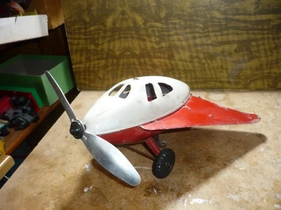ANCIEN  JOUEF AVION FUTURISTE MECANIQUE TOLE 1950 CLE JOUSTRA MONT BLANC JEP - Photo 1/4