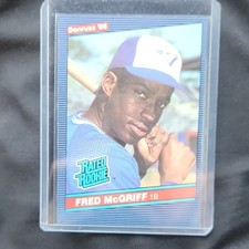 Donruss 1986 Rated Rookie Fred McGriff RC #28 Toronto Blue Jays Baseball Card. rookie card picture