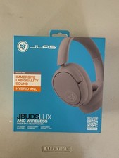 JLab JBuds Lux ANC Wireless Over-Ear Headphones Hybrid ANC Mauve Pink Bluetooth