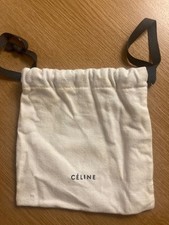 Celine Paris Original Staubbeutel 16 x 16 cm mit Kordelzug creme