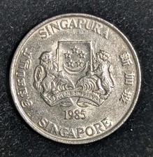 1985 Singapur 20 Cent zirkuliert KM# 52