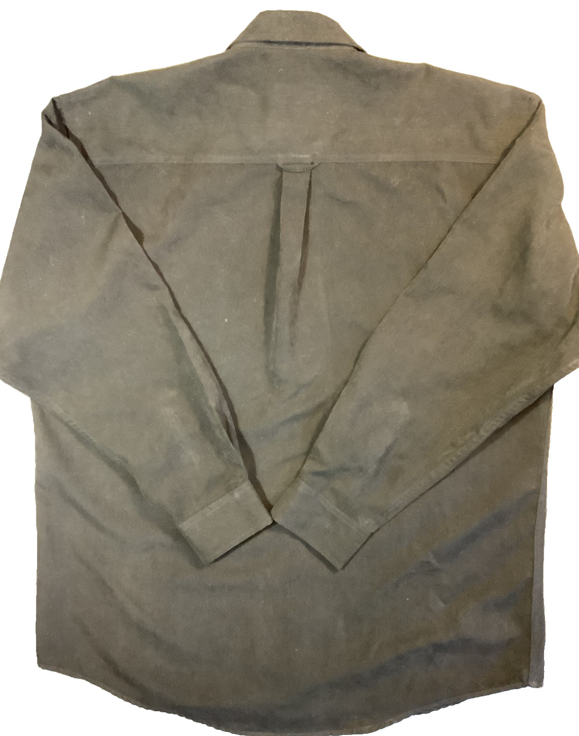 Shirt Button Up Black Large Petroleum Wear Men's Clothing P26x image 3