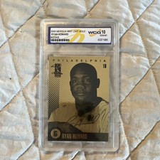 Merrick Mint 23KT Gold Rookie Ryan Howard Philadelphia #6 WCG 10 MLB Card. rookie card picture