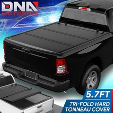 For 2009-2025 Dodge Ram 1500 5.7 Bed Low Profile Hard Tri-fold Tonneau Cover