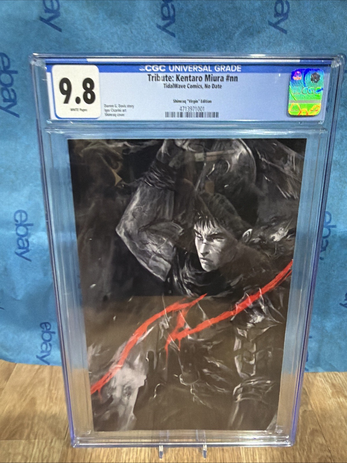 TRIBUTO KENTARO MIURA CREADOR DE BERSERK - CUBIERTA SHIMHAQ Cómic Graduado CGC 9.8