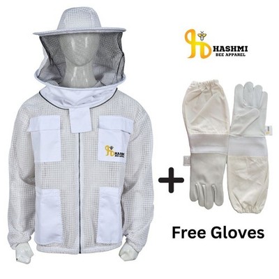 Full Ventilated Mesh Bee Jacket Round Veil Maximum Protection and Comfort XL