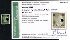 Kurland 1III gute TYPE * MH+gepr. BEFUND 160EUR (DA7372