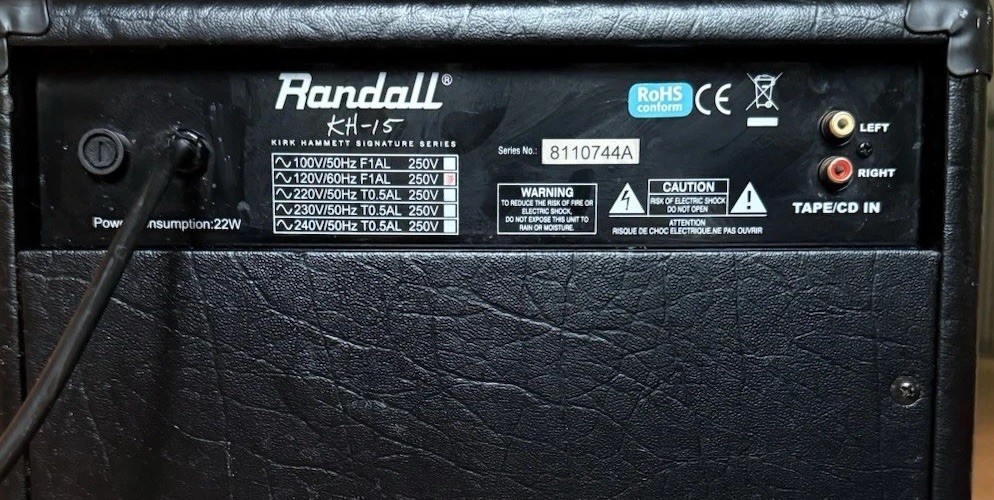 Randall KH - 15 Kirk Hammett 15 Watt Combo Amplifier | eBay