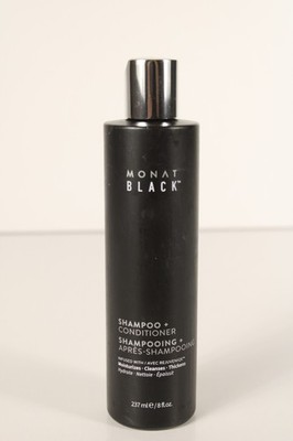 Monat Black 2 in 1 Shampoo + Conditioner Infused With Rejuvenique 8 fl oz New