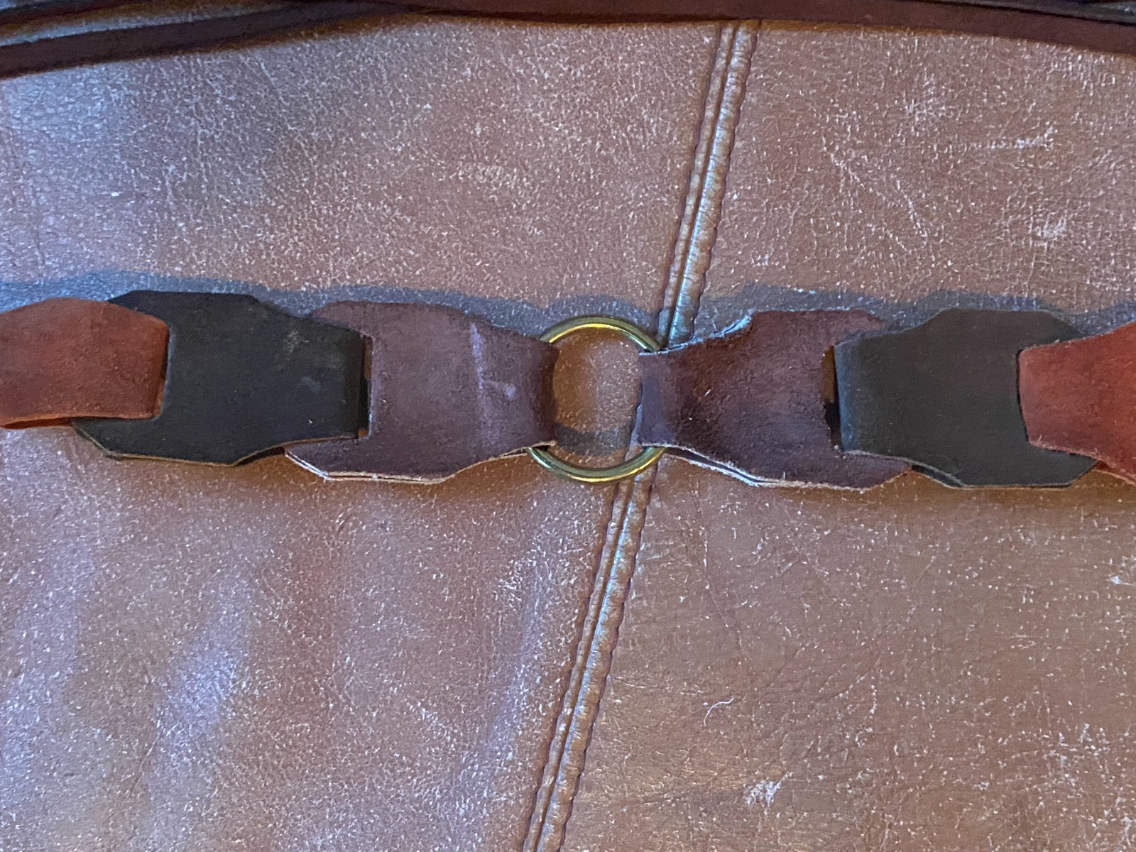 Leather Suede Multicolor Patchwork Hippie Style B… - image 3