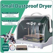 Heated Model Painting Dryer Booth Airbrush Dust Cover Drying Box Craft Hobby DIY