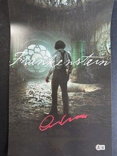 Oscar Isaac Signed 12x18 Frankenstein Photo AUTO BAS Beckett