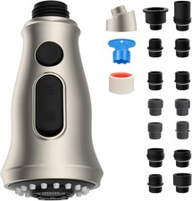 Repuesto de cabezal rociador extra ble para grifo de cocina con 15 adaptadores,
