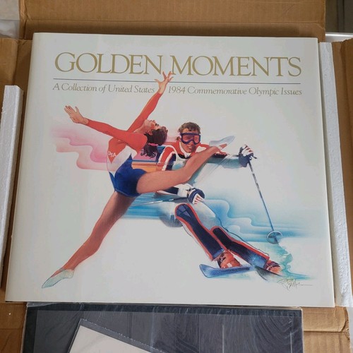 1984 USPS Commemorative Olympic Stamp Collectible Book Limited Edition New - Picture 2 of 15