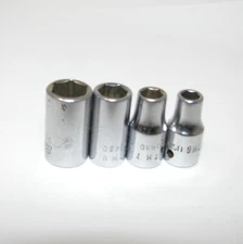 Snap On 1/4 Drive 4pc Socket Lot 3/16" to 11/32"
