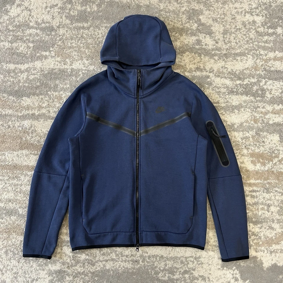 Nike Tech Fleece Hoodie Full Zip Hooded Pockets Long Sleeve Size M Medium, photo 1 of 5