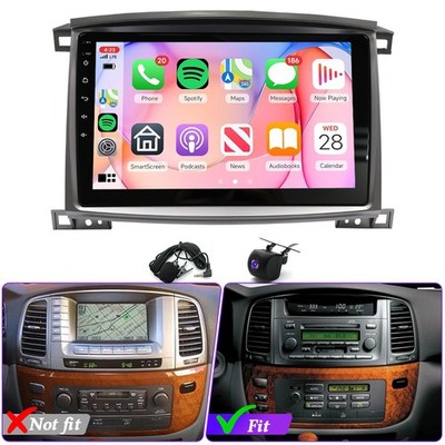 2+32G Car Stereo Radio Carplay GPS For Toyota Land Cruiser Lexus LX470 2002-2007