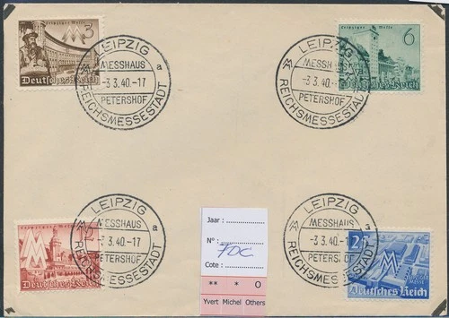 LS72911 Germany 1940 Reich Leipziger Messe FDC used