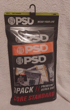 PSD Core Standard Premium Boxer Briefs Jeweled Money Stacks 3 Pk Sz Large -New