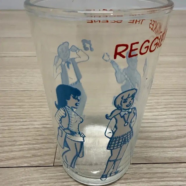 Wells Wiche's Archie Comics Reggie Vintage Glass Cup 1971
