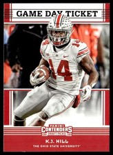 2020 Panini Contenders Draft Picks Game Day Ticket K.J. Hill Rookie NCAA #26