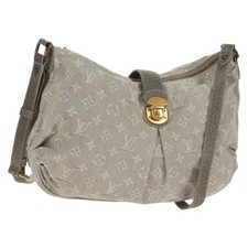 Borsa a tracolla Louis Vuitton Monogram Denim Slytree grigia M95834 LV originale mr1662V