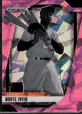 2025 Panini Prizm #107 Monte Irvin Pink Ice Prizms