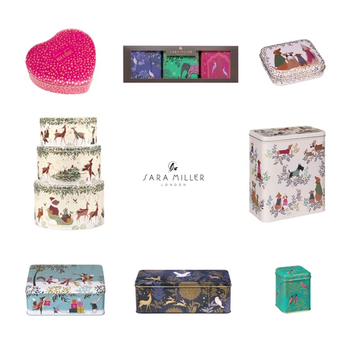 Storage Tins Cake Tins Caddies Sara Miller Decorative Kitchen Containers