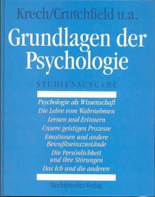 Grundlagen der Psychologie. Studienausgabe Buch Bechtermünz Verlag,,