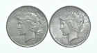 1922 & 1922 Peace Silver Dollar $1 Bullion Collection Lot *196