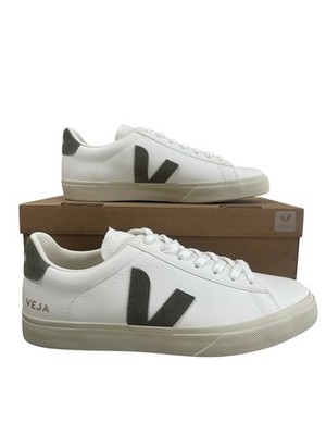 -30% VEJA Campo Leather Sneaker  NEU Extra-White Kaki Herren 41-45 -30%