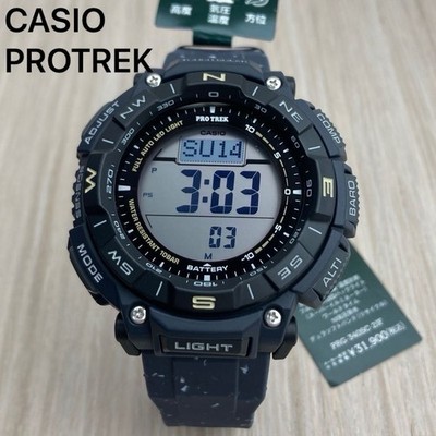 Casio Pro Trek PRG-340SC-2JF Solar Watch Men's Biomat Plastic Used Condition Fro