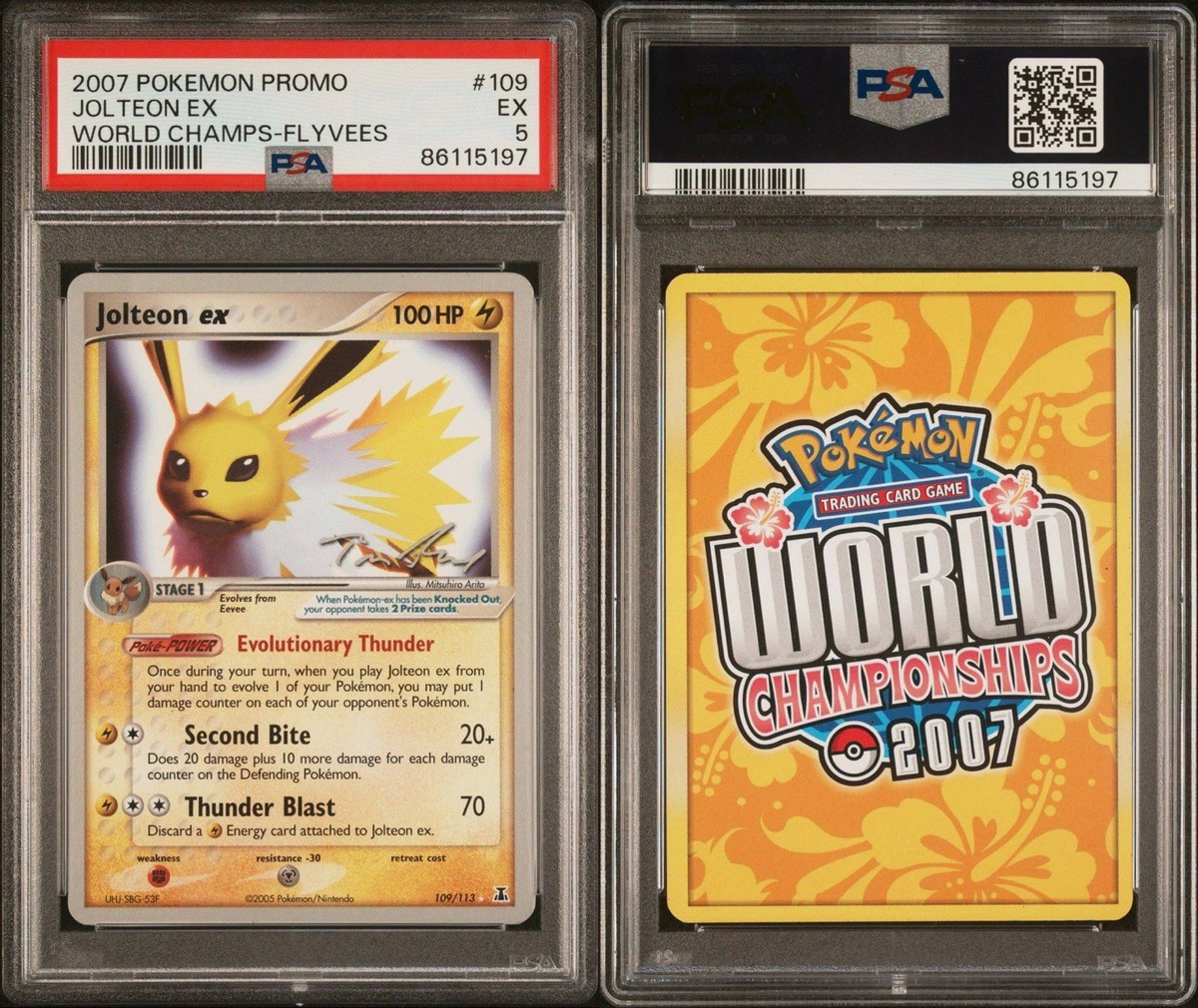 Jolteon ex - 2007 (Tom Roos) 109/113 World Championship Decks