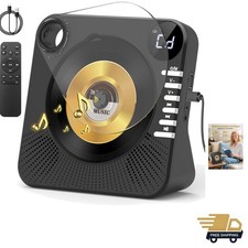 CD Player with HiFi Dual Speaker Portable Bluetooth,Desktop CD Player for Hom...