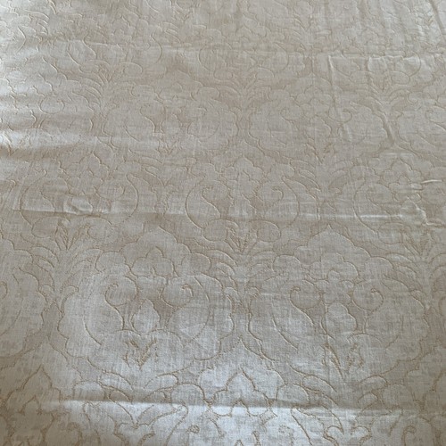 ANN GISH~The Art of The Home Embroidered Gold Yellow Tan Medallion KING DUVET - Picture 3 of 11