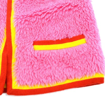 Chanel 94A #38 Sleeveless Fur Vest Pink 94702 | eBay