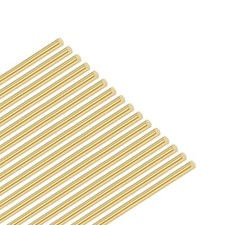 16-Pack Brass Rod 1.2mmx300mm H65 Solid Brass Round Rods for Knife Handle Pin...